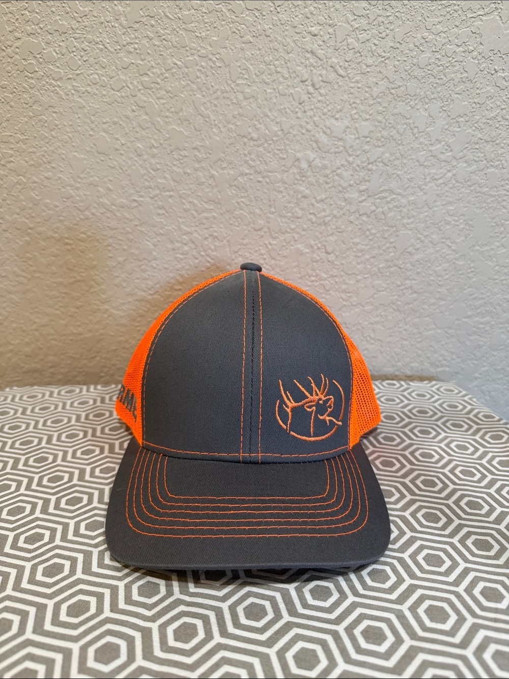 RMEF Rocky Mountain elk foundation Mesh Trucker Hat with Embroidered Deer
